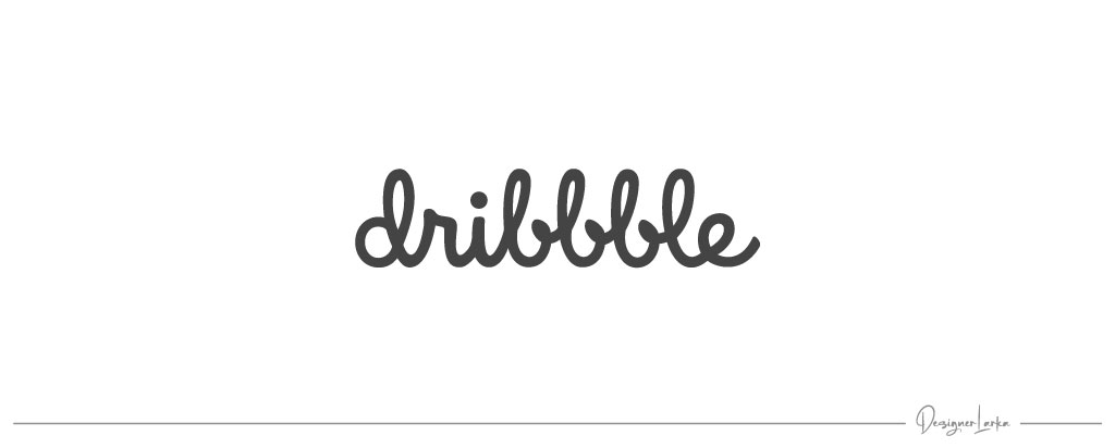 A logo of Dribbble