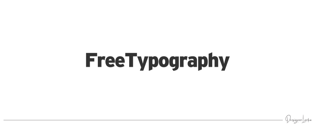 Free Typography Logo